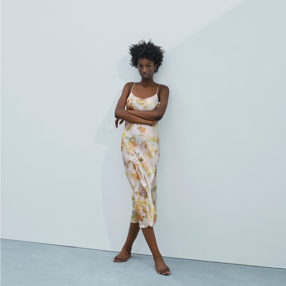 open back slip dress Ofelia Open Back Floor Length Slip Dress – Noire